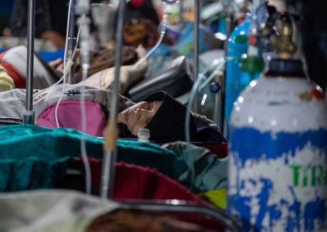 Kemenkes terangkan pasien korban gempa bumi Cianjur dilakukan sisten triase agar cepat mendapatkan penanganan yang tepat. (Foto: Dok. Birkom Kemenkes)