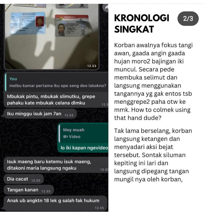 Mahasiswa Universitas Brawijaya Terduga Pelaku Pelecehan Seksual, Penyandang Disabilitas