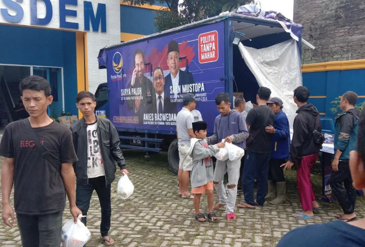 Gerak Cepat DPW NasDem Jabar Bantu Korban Gempa Cianjur