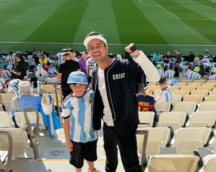 Takut Ricuh, Raffi Ahmad Ajak Rafathar Tinggalkan Stadion Lebih Cepat saat Portugal Menang