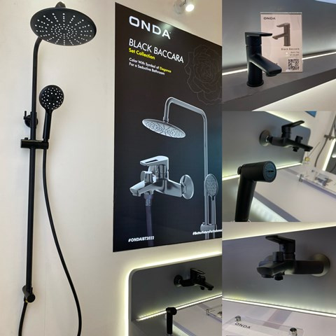 Black Baccara Berikan Kesan Vintage Kontemporer di Kamar Mandi