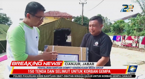 Penyaluran Bantuan DKMG Tahap Tiga Bagi Korban Gempa Cianjur