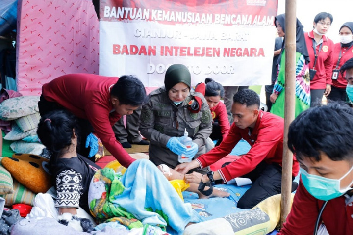 BIN <i>Door to Door</i> Beri Pelayanan Kesehatan untuk Korban Gempa Cianjur