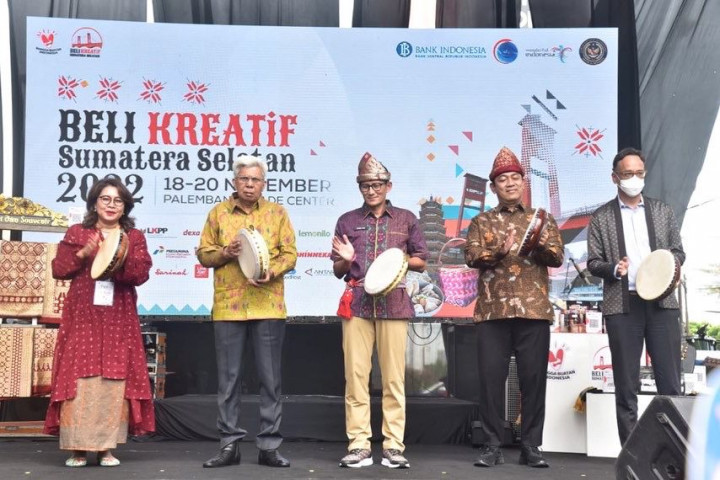 Sandiaga Uno Kagum Sumsel Miliki Banyak Produk UMKM Berkualitas Ekspor