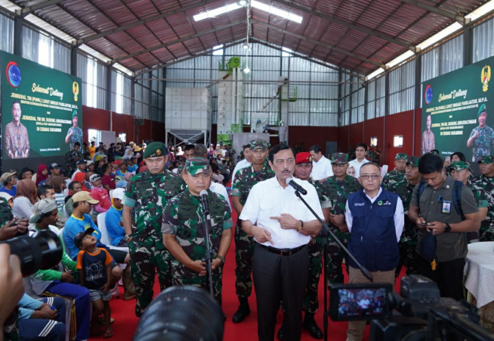 Luhut, Kasad, dan Pangkostrad Pastikan Program Ketahanan Pangan Lancar