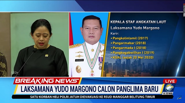 KSAL Yudo Margono Jadi Calon Panglima TNI, Ini Profilnya