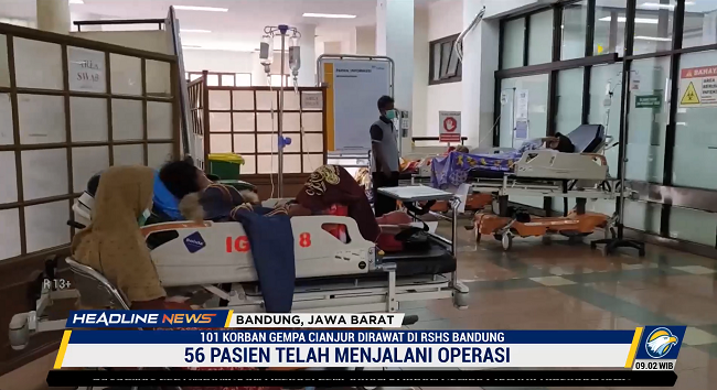 56 Pasien Korban Gempa Cianjur di RSHS Telah Menjalani Operasi