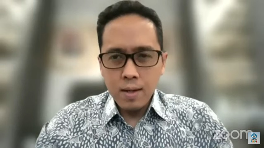 Kepala Badan Standar, Kurikulum, dan Asesmen Pendidikan Kemendikbudristek, Anindito Aditomo. DOK YouTube Direktorat PKMK