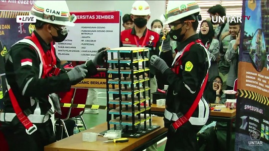 Graha Metroplex, Inovasi Gedung Tahan Gempa Mahasiswa Unej Sabet Juara 3 di KBGI 2022