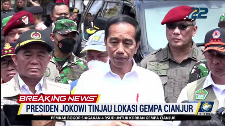 Presiden Berikan Bantuan kepada Korban Gempa Cianjur Senin Depan