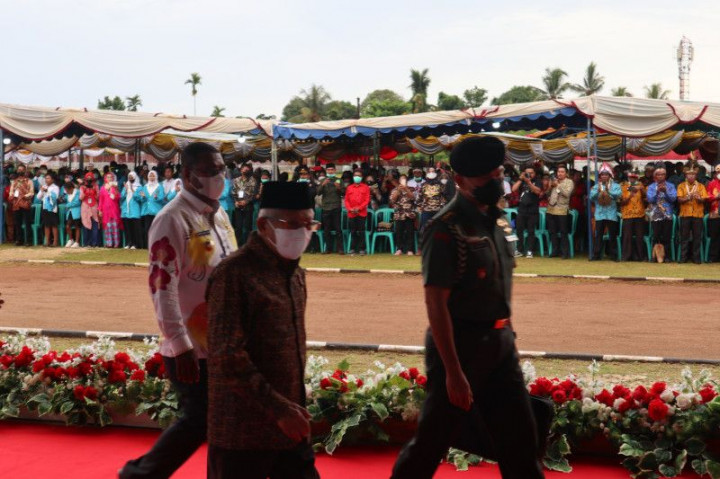 Hadiri Natal Bersama di Biak, Ma'ruf Amin Ajak Rawat Kerukunan