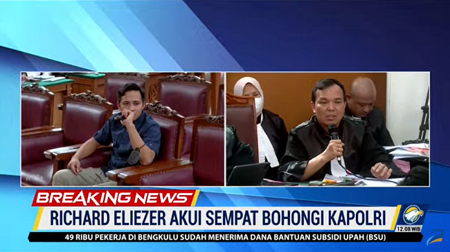 Ini Kumpulan Kesaksian Richard Eliezer pada Sidang Kemarin