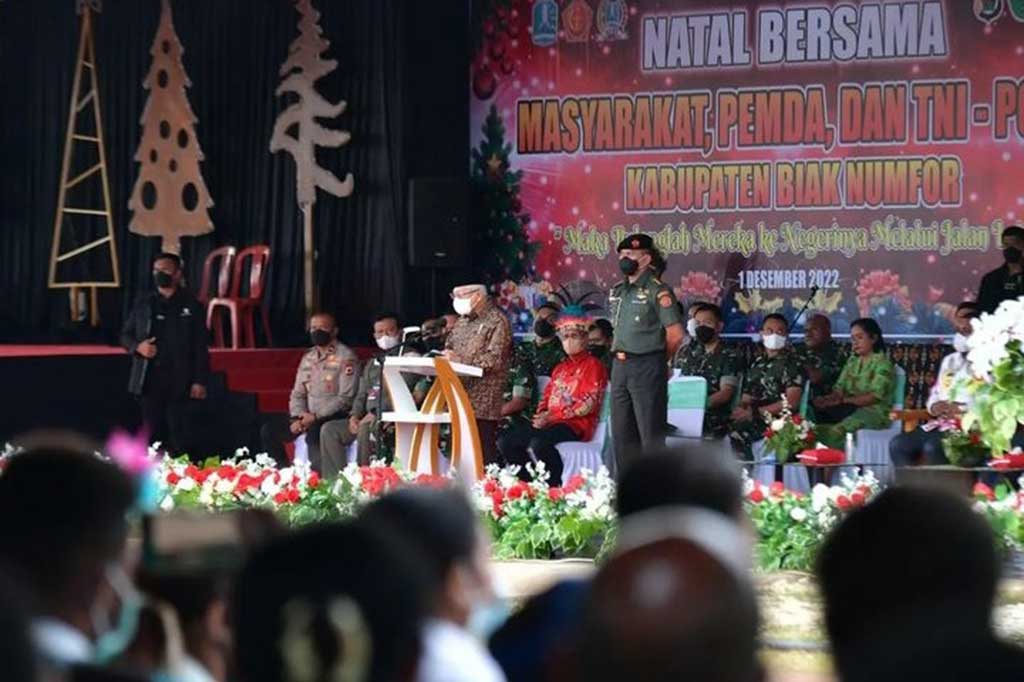 Hadiri Natal di Biak, Wapres: Mari Kita Rawat Toleransi