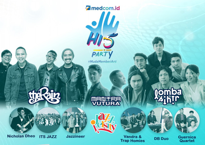 Saksikan The Rain, Lomba Sihir, Mantra Vutura, dan Jazzversity di Medcom Hi5 Party Hari Ini