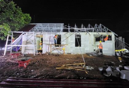 Begini Progres Pembangunan Rumah Tahan Gempa di Cianjur
