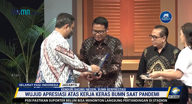 Wujud apresiasi atas kerja keras BUMN saat pandemi. Foto: Dok/Screenshot Metro TV