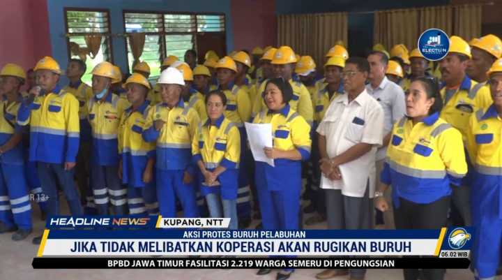 Tak Libatkan Koperasi, Ratusan Buruh Pelabuhan Tenau NTT Tolak Rancangan Permenhub