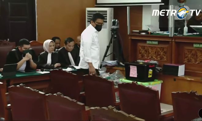 Terdakwa kasus pembunuhan Brigadir Yosua Nofriansyah Hutabarat (J), Ferdy Sambo. Dok. Tangkapan Layar Metro TV