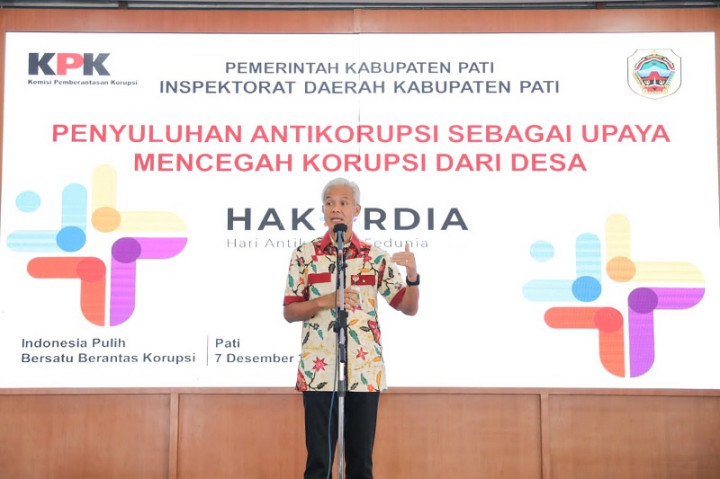 Ganjar Dorong Semua Desa di Pati Jadi yang Pertama Punya Program Antikorupsi