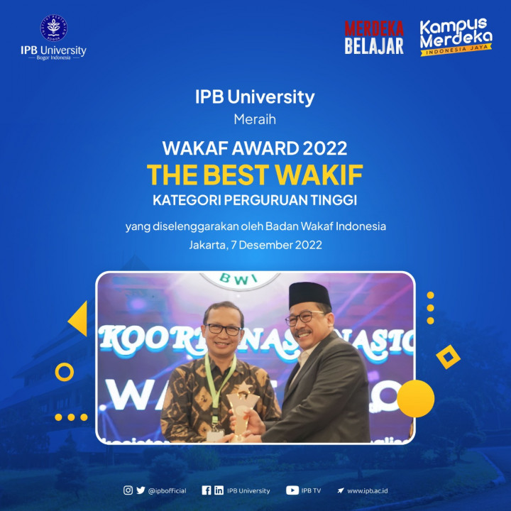 IPB Sabet The Best Wakif dalam BWI Awards 2022