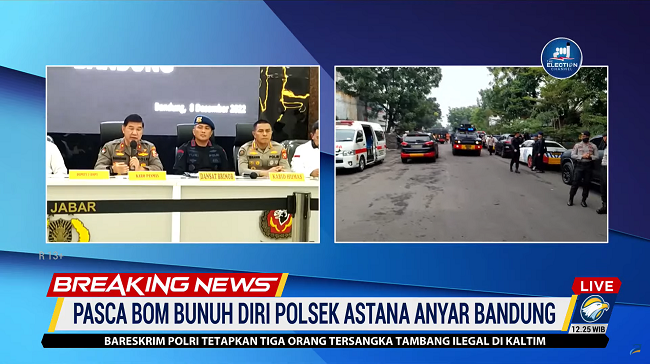 Pelaku Bom Polsek Astanaanyar Bawa 2 Bom, Hanya Satu yang Meledak