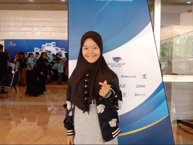 Sastriani Hayuningrat (12), sahabat down syndrome yang memiliki potensi di bidang seni, terutama menari. (Foto: Nandhita/Medcom)