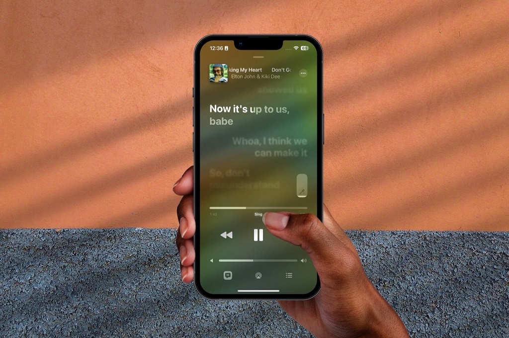 Apple Music Sing available on iOS 16.2