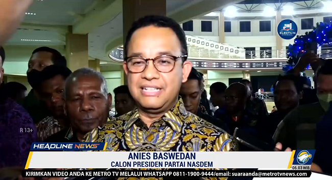 Anies Hadiri Perayaan Natal Nasional NasDem di Papua