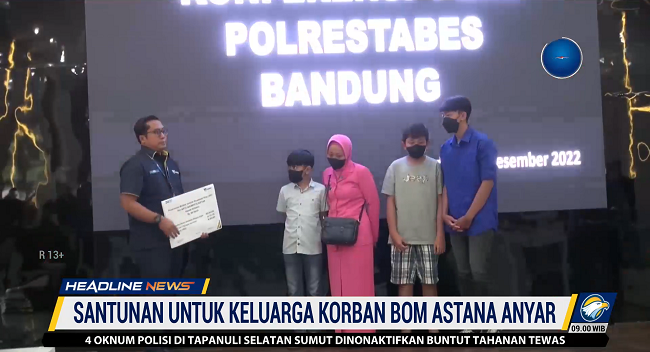 Keluarga Korban Bom Astanaanyar Dapat Santunan