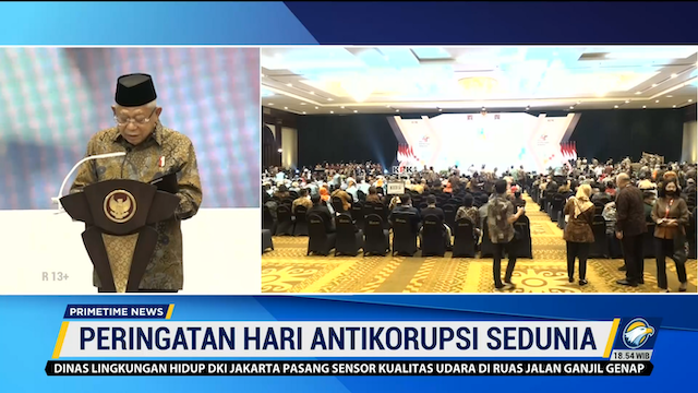 Hari Anti Korupsi, Wapres: Tantangan Bisa Dihadapi dengan Pemerintahan Bebas Korupsi