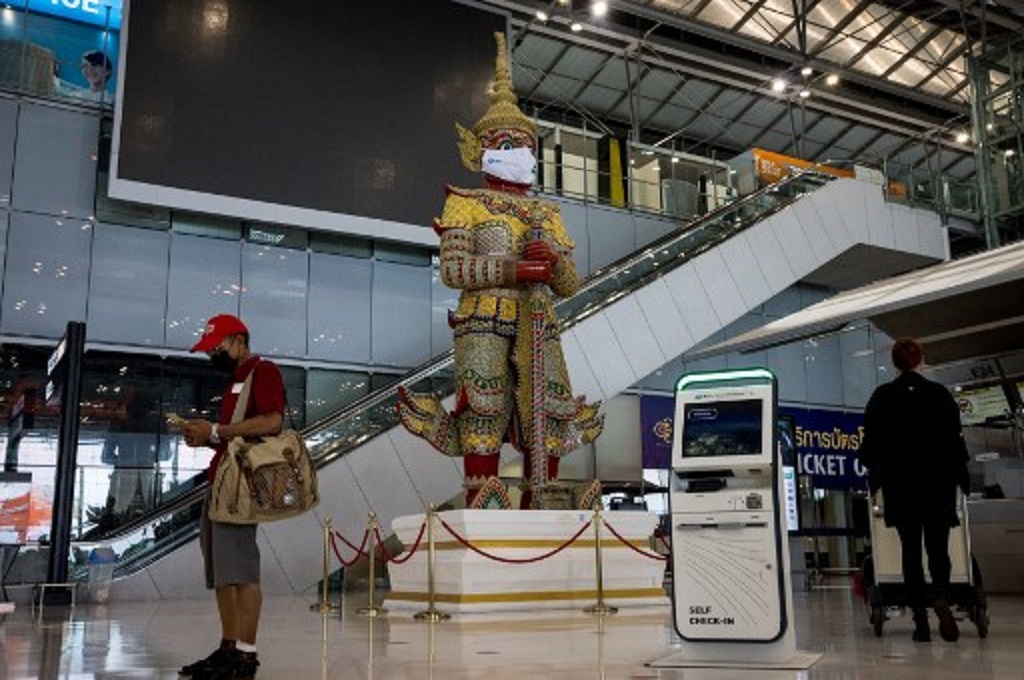Bandara internasional Suvarnabhumi di Bangkok, Thailand. (AFP)