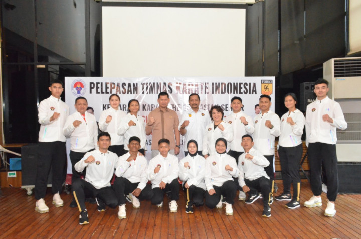 PB FORKI Lepas Tim Karate Indonesia ke Kejuaraan Asia