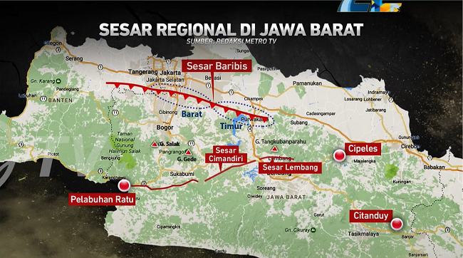 Kementerian PUPR: Jalur Sesar Cimandiri Harus Jadi Area Nonhunian