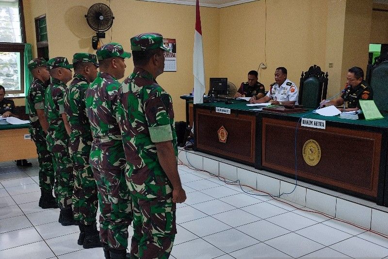 5 Anggota TNI AD Pemutilasi 4 Warga Mimika Jalani Sidang Militer