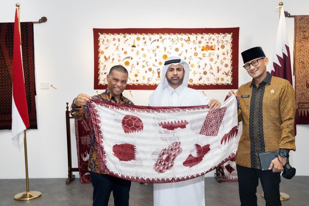 Batik Indonesia hadir dalam Katara Celebrations During the World Cup 2022 di Qatar, 1-8 Desember 2022. (Kemenlu RI)