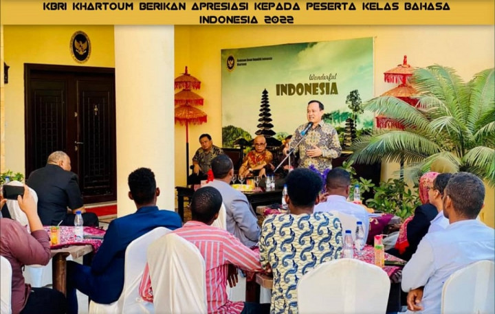 KBRI Khartoum Apresiasi Antusiasme Peserta Kelas Bahasa Indonesia 2022