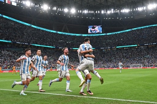 Timnas Argentina. (Foto: AFP/Alberto Pizzoli)