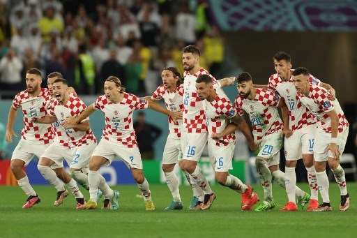 Skuat Kroasia. (Foto: AFP/Adrian Dennis)
