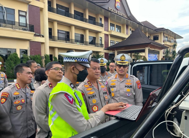 Polda Banten Luncurkan ETLE Portable
