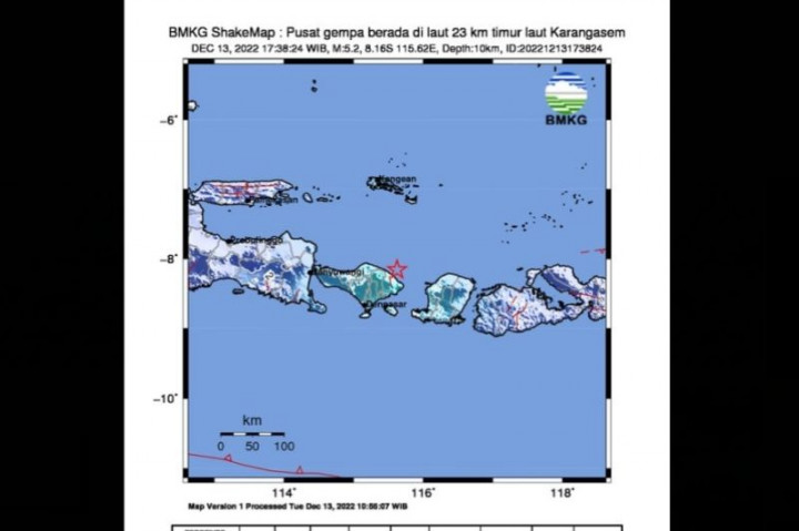 BNPB Sebut 8 Rumah dan Balai Warga Rusak Terdampak Gempa Bali