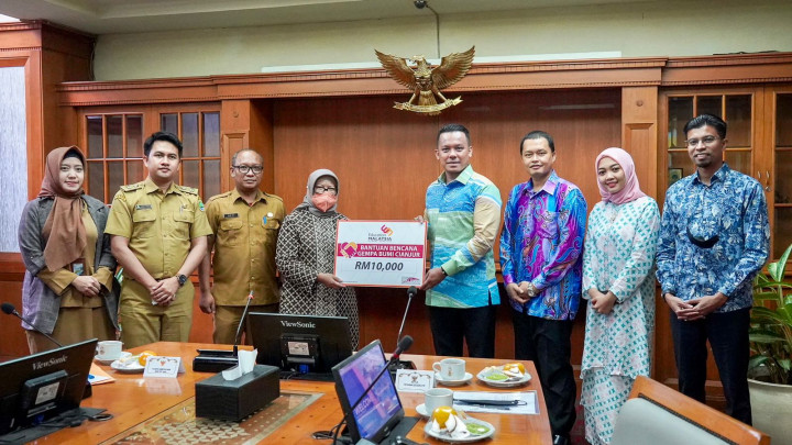 Bertemu Sekda Jabar, EMGS Malaysia Beri Bantuan untuk Korban Gempa Cianjur