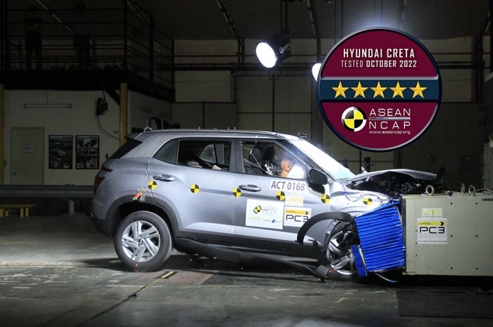 Hyundai Creta Ringsek Nabrak, Dapat 5 Bintang