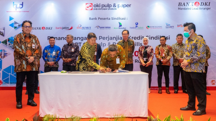 Bank DKI Pimpin Kredit Sindikasi Rp1,5 Triliun untuk Oki Pulp & Paper Mills