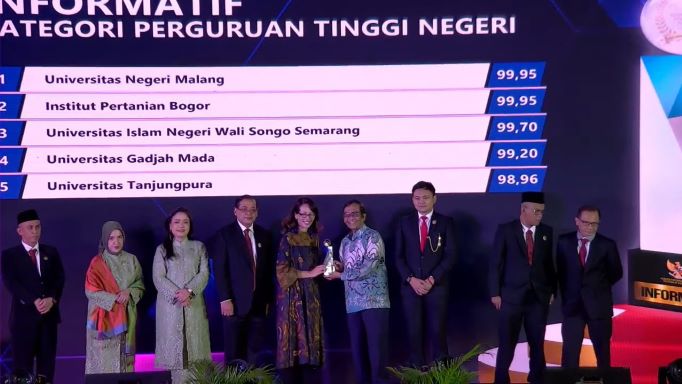 Quattrick! UGM Raih Predikat Informatif Anugerah KIP 4 Tahun Berturut-turut