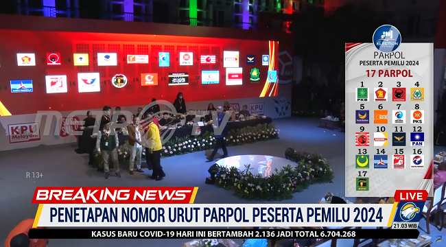 3 Parpol Baru Siap Bersaing di Pemilu 2024