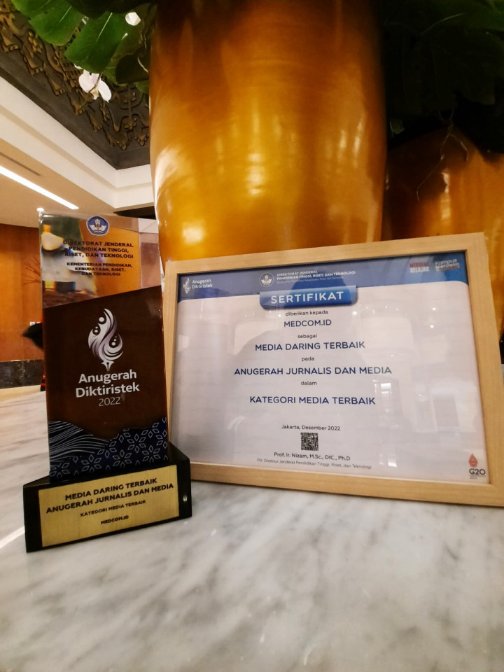 Medcom.id Raih Penghargaan 'Media Daring Terbaik' di Anugerah Diktiristek 2022