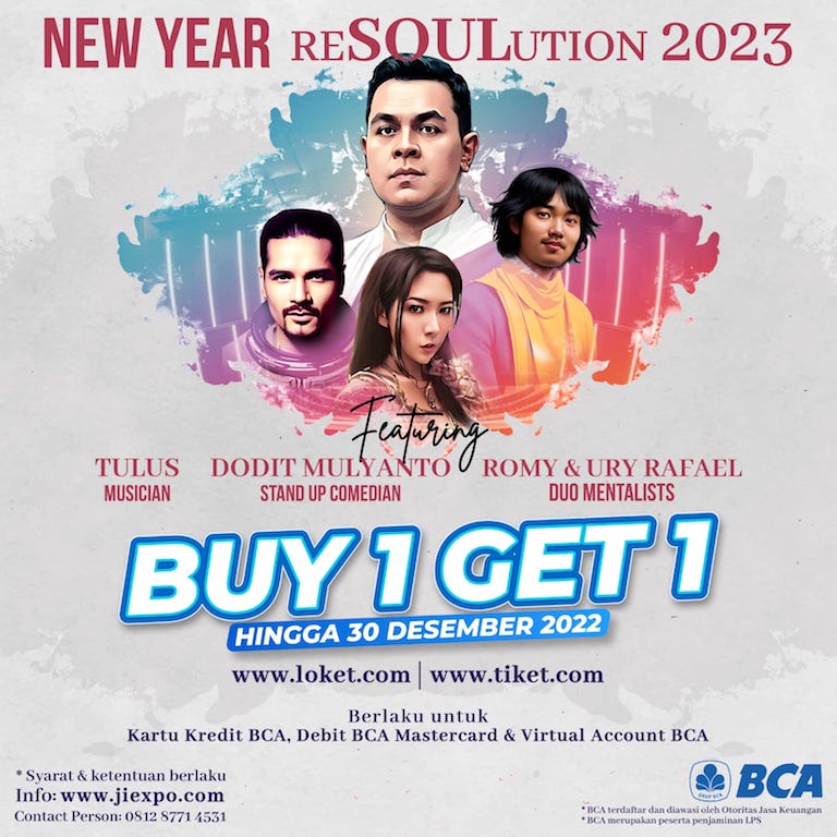 Memeriahkan malam perayaan tahun baru 2023, Jakarta International Expo (JIEXPO) akan menggelar JIEXPO New Year reSOULution 2023 (Foto:Dok)