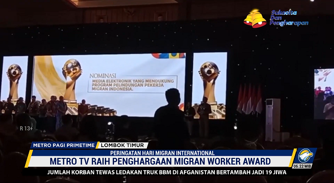 Metro TV Raih Penghargaan Indonesia Migrant Worker Award 2022
