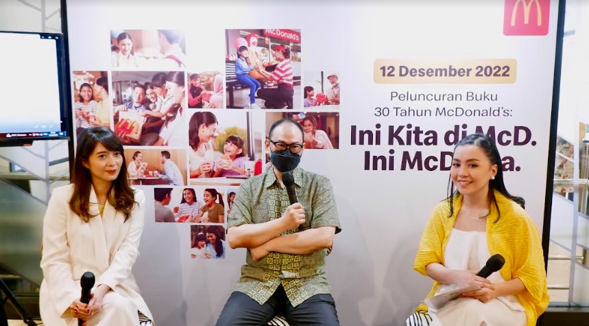 Press Conference peluncuran buku 30 th Anniversary McDonalds Indonesia. (Foto: Aulia Putriningtias/Medcom)