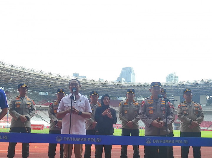 Kapolri-Menpora Cek Kesiapan Stadion GBK Jelang Piala AFF 2022
